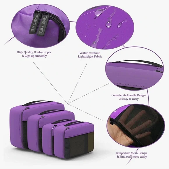 7 piece packing cube combo - Picture 4 of 5